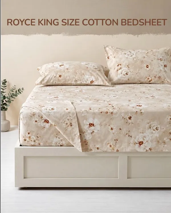 Royce_Pure_Cotton_(Organic_Cotton)_King_Size_Reactive_Print_Double_Bed_Bedsheet_By_Rose_Petal