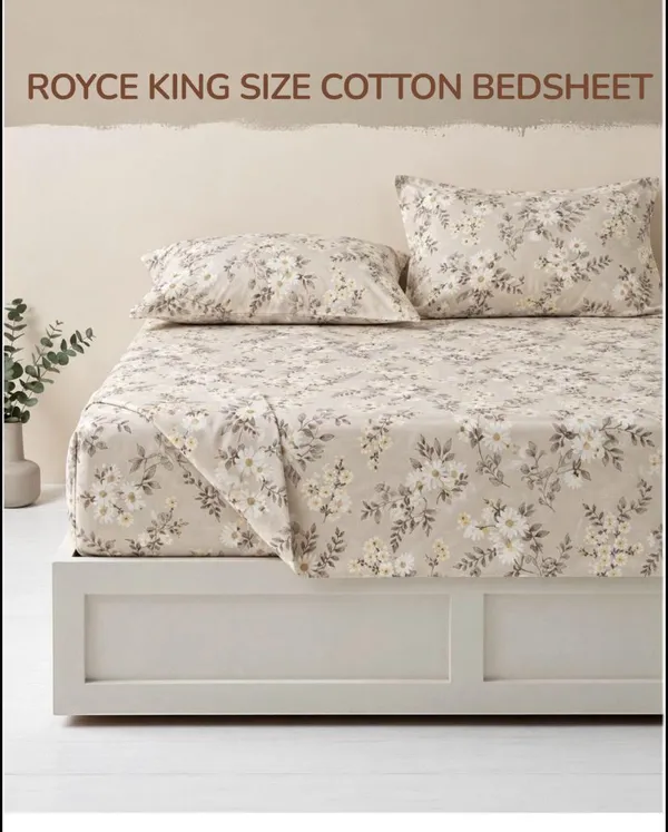 Royce_Pure_Cotton_(Organic_Cotton)_King_Size_Reactive_Print_Double_Bed_Bedsheet_By_Rose_Petal