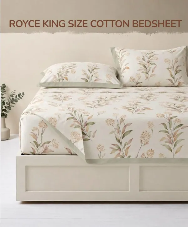 Royce_Pure_Cotton_(Organic_Cotton)_King_Size_Reactive_Print_Double_Bed_Bedsheet_By_Rose_Petal