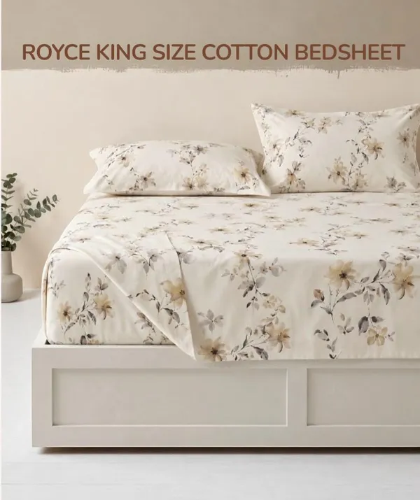 Royce_Pure_Cotton_(Organic_Cotton)_King_Size_Reactive_Print_Double_Bed_Bedsheet_By_Rose_Petal