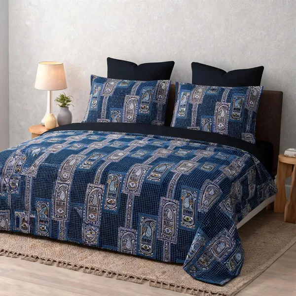 Cotton_Modern_Geometric_Print_King_Size_Bedsheet_Set