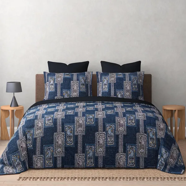 Cotton_Modern_Geometric_Print_King_Size_Bedsheet_Set