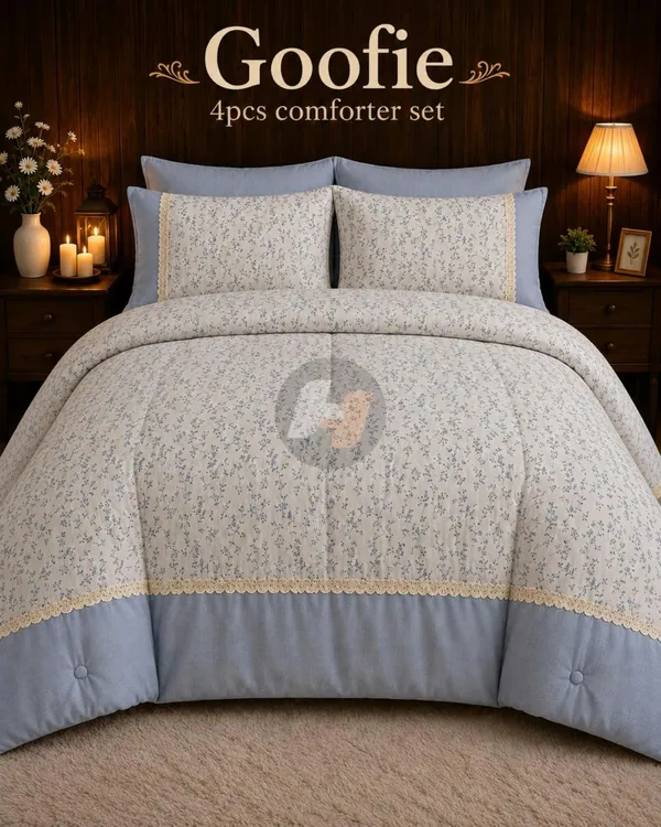 Blue_Floral_Print_4_Piece_Comforter_Set