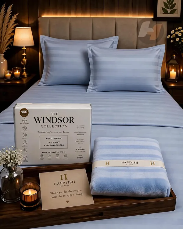 Soft_Flannel_Striped_Blue_King_Size_Bed_Sheet_Set