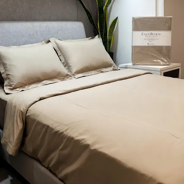 Cotton_400_Tc_Solid_Beige_King_Size_Bedsheet_Set