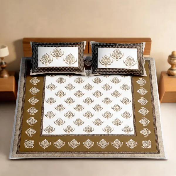 Cotton_Traditional_Handblock_Floral_Print_King_Size_Bedsheet_Set