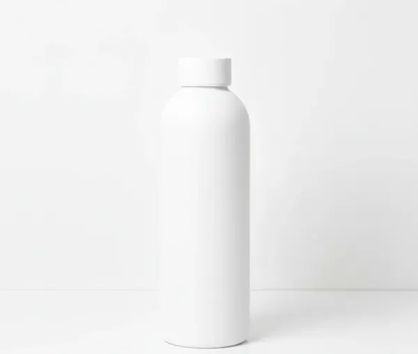 White_Rubber_Coated_Water_Bottle_with_your_Customise_Name_Bottle_With_Screw_Cap