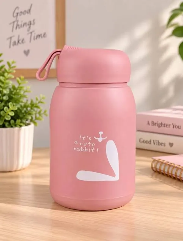 Rabbit_Print_Stainless_Steel_Water_Bottle_For_Gift,_Office__Pack_Of_1