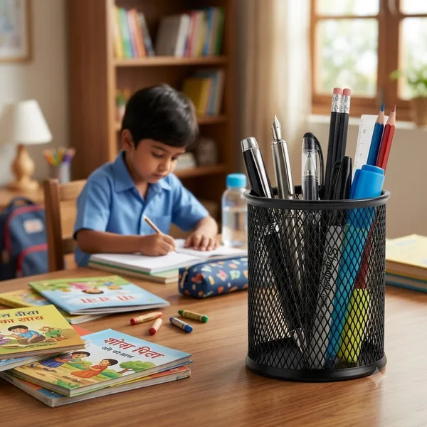 Black_Mesh_Metal_Pen_Holder