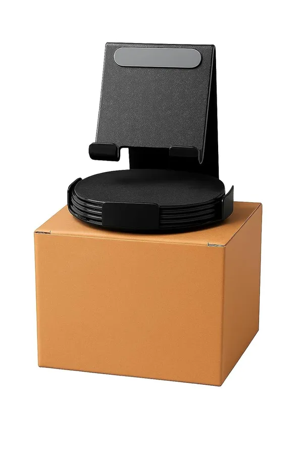 Black_Desktop_Mobile_Phone_Stand_With_Anti-Slip_Pads