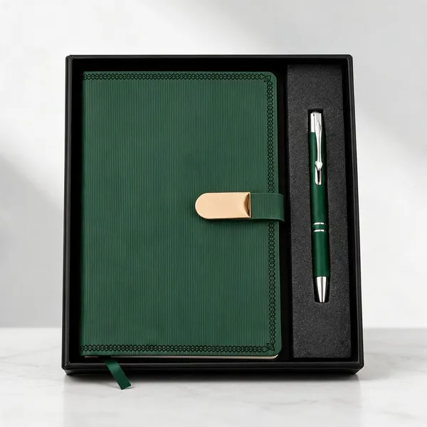 Green_Pu_Leather_Notebook_Metal_Pen_Gift_Set