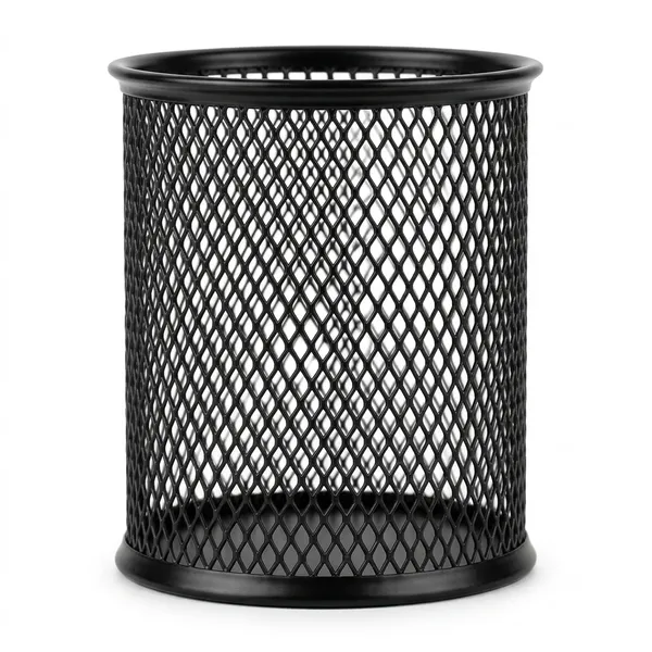 Black_Mesh_Metal_Pen_Holder