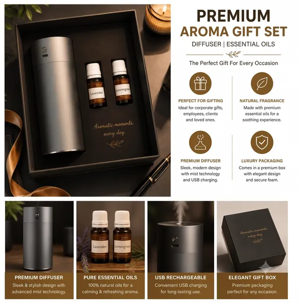 USB_Aroma_Diffuser_Automatiic_Aroma_Gift_Set_With_Lavender_And_Lemongrass_Oils