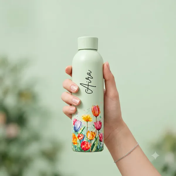 Floral_Printed_Water_Bottle