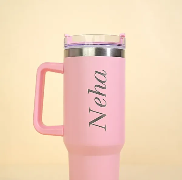 Stainless_Steel_Travel_Tumbler_With_Stainless_Steel_Straw_With_Your_Name_Customise_Pink_Colour_Pack_Of_1