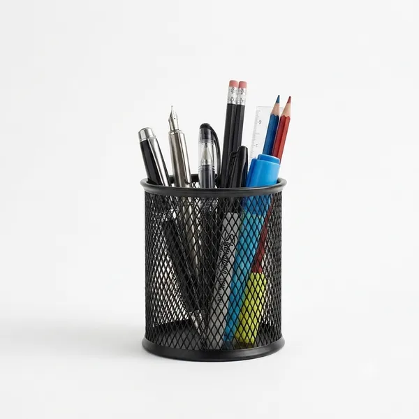 Black_Mesh_Metal_Pen_Holder