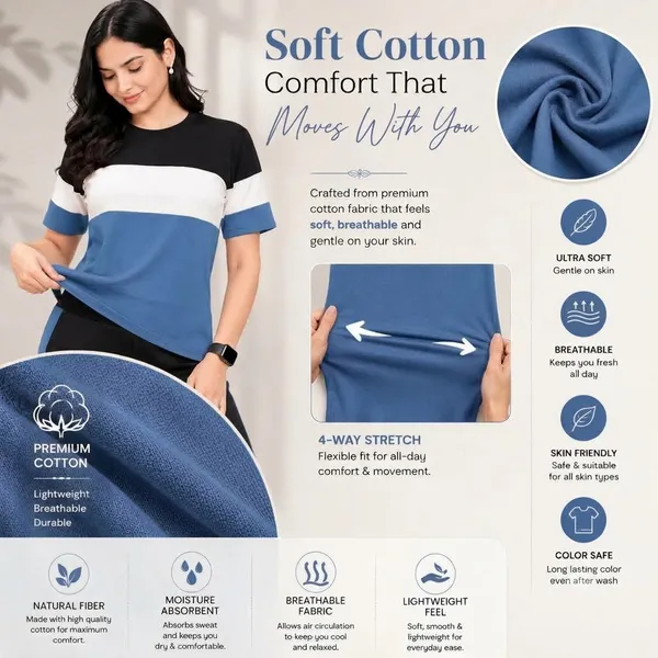 Women's_Co-Ord_Set_|_Half_Sleeve_Round_Neck_T-Shirt_with_Matching_Track_Pants_|_Stylish_Casual_Lounge_Wear,_Travel_Wear,_Gym_Wear_&_Daily_Wear_Outfit_for_Women
