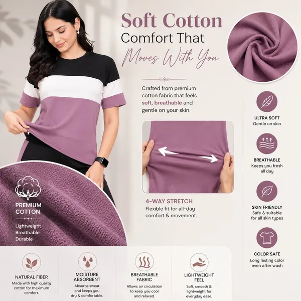 Women's_Co-Ord_Set_|_Half_Sleeve_Round_Neck_T-Shirt_with_Matching_Track_Pants_|_Stylish_Casual_Lounge_Wear,_Travel_Wear,_Gym_Wear_&_Daily_Wear_Outfit_for_Women