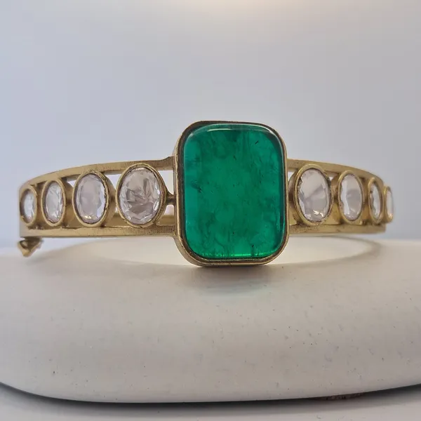 Emerald_Kundan_Bracelet_Default_Title