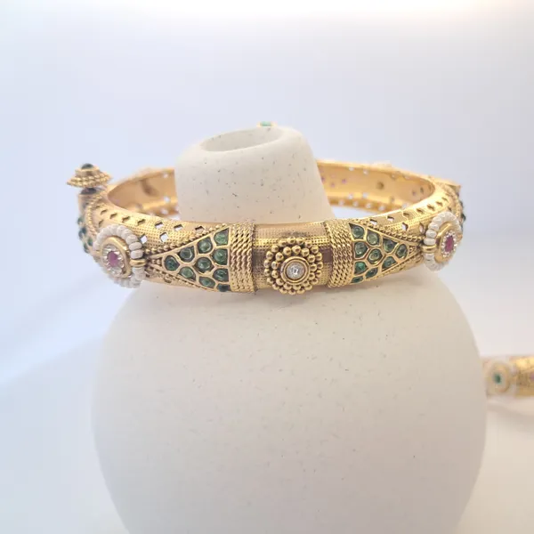 Floral_Kundan_Antique_Kadas