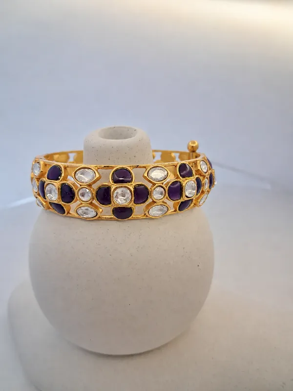 Purple_Kundan_Bangle