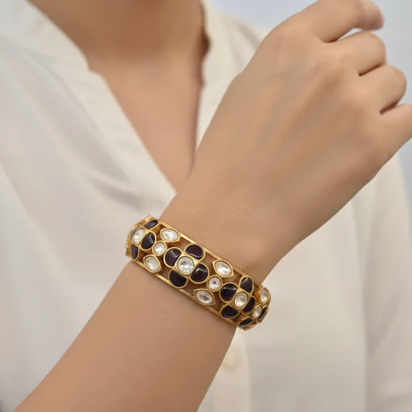 Purple_Kundan_Bangle