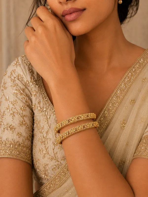 Floral_Gold_Finish_Bangles