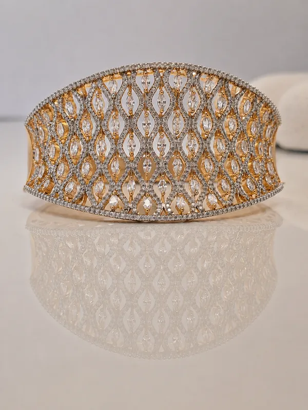 Golden_Lattice_Crystal_Cuff_Default_Title