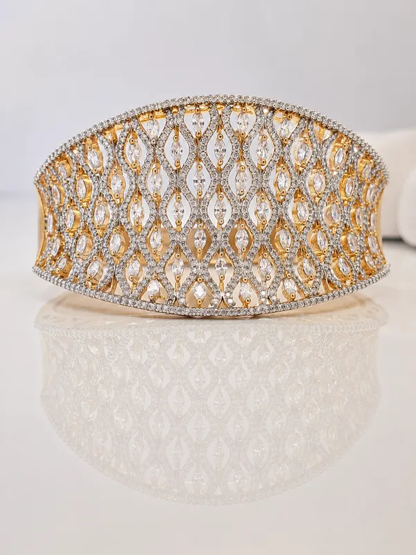 Golden_Lattice_Crystal_Cuff_Default_Title