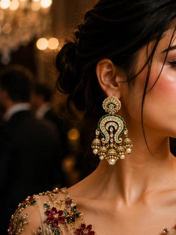 Maharani_Emerald_Kundan_Jhumka_Earrings_Default_Title