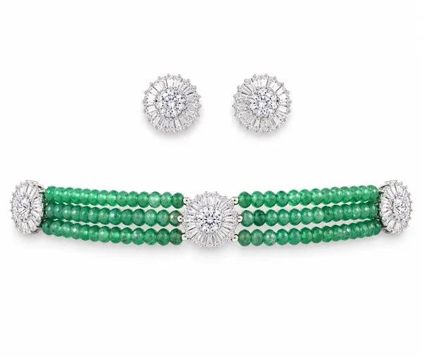 Emerald_Green_Beaded_Cz_Choker_Default_Title