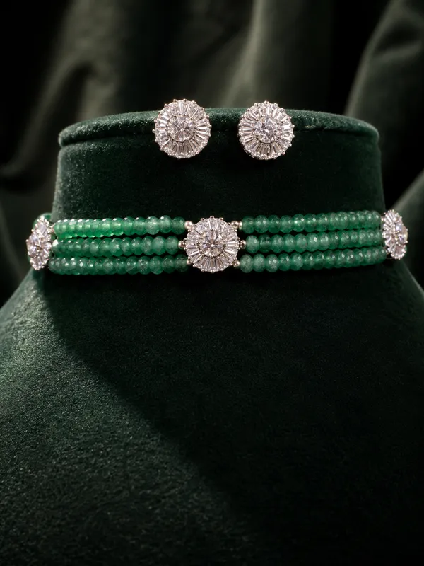 Emerald_Green_Beaded_Cz_Choker_Default_Title