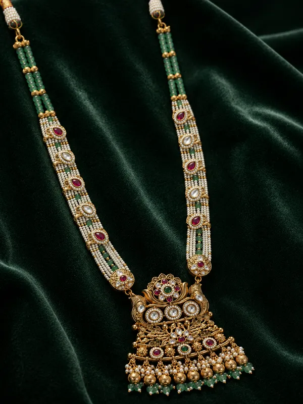 Rajnandini_Heritage_Kundan_Long_Haar_Necklace_Default_Title