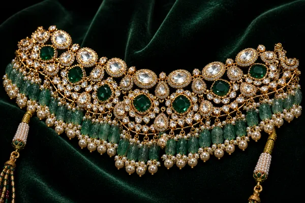 Aadhira_Emerald_Kundan_Bridal_Choker_Default_Title