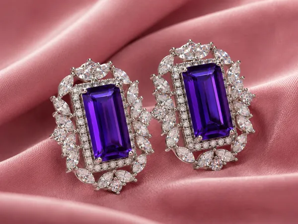 The_Violette_Purple_Cz_Statement_Stud_Earrings_Default_Title