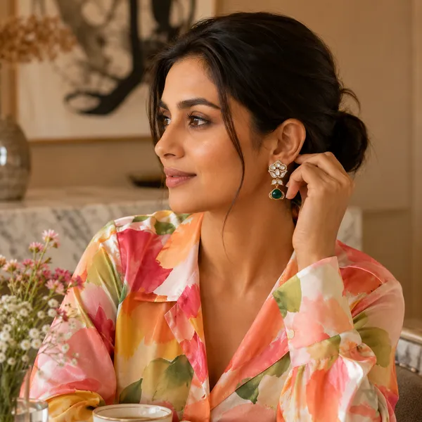 Meher_Emerald_Kundan_Drop_Earrings_Default_Title