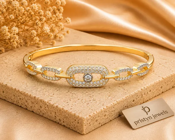 Aveline_Cz_Link_Bracelet_Default_Title