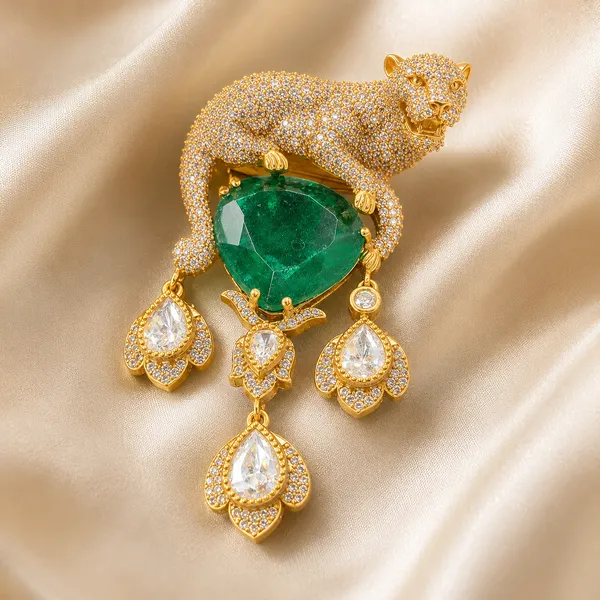 Emerald_Panther_Statement_Brooch_Default_Title