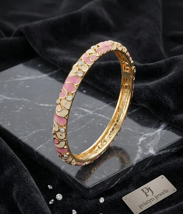 Baby_Pink_Enamel_Bangle_Default_Title