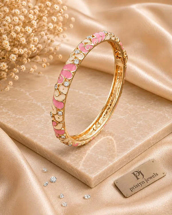 Baby_Pink_Enamel_Bangle_Default_Title