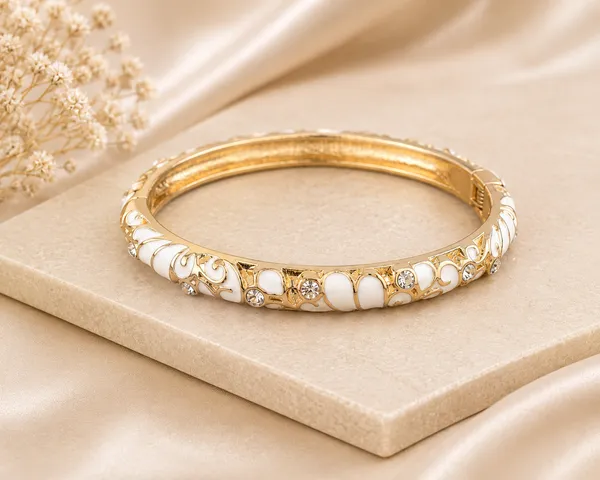 White_Enamel_Bangle_Default_Title