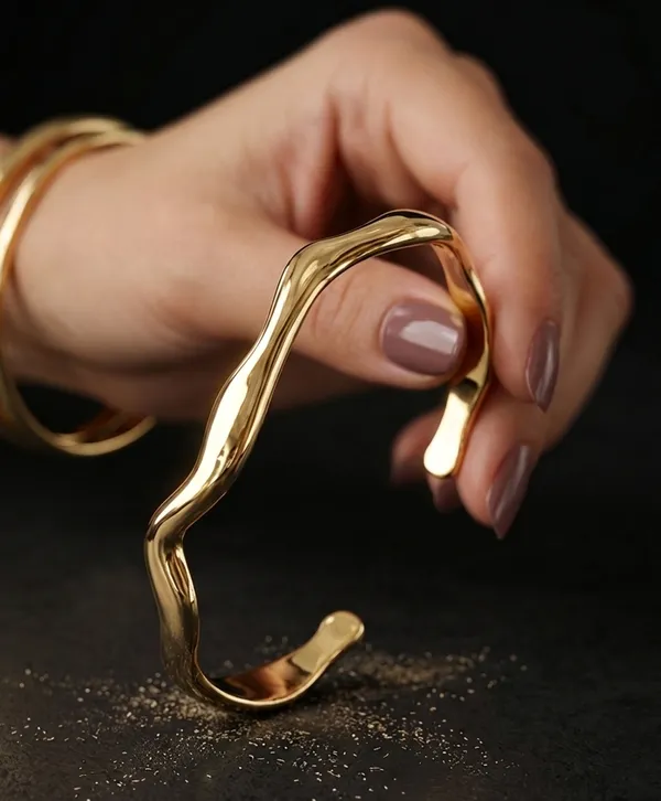 Sculpted_Wave_Gold_Cuff_Bracelet_Default_Title