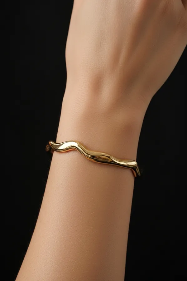 Sculpted_Wave_Gold_Cuff_Bracelet_Default_Title