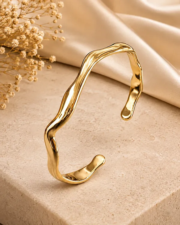 Sculpted_Wave_Gold_Cuff_Bracelet_Default_Title