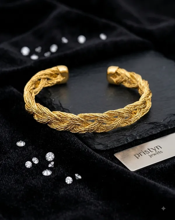 Luxe_Braided_Gold_Cuff_Bracelet_Default_Title