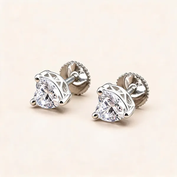 Heart-Shaped_Solitaire_Stud_Earrings_|_Clear_/_Silver_Tone