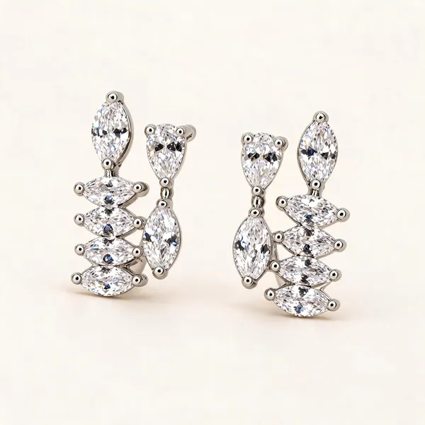 Marquise_And_Pear-Stone_Curved_Earrings_|_Clear_/_Silver_Tone