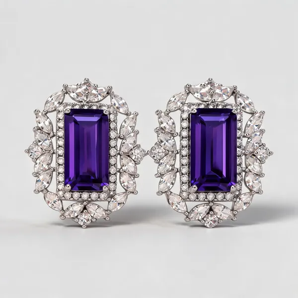 The_Violette_Purple_Cz_Statement_Stud_Earrings