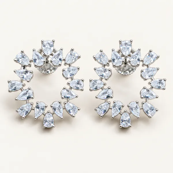 Oval_wreath_stud_earrings_with_pear-shaped_stones_and_crown_detail_|_Clear_/_silver_tone