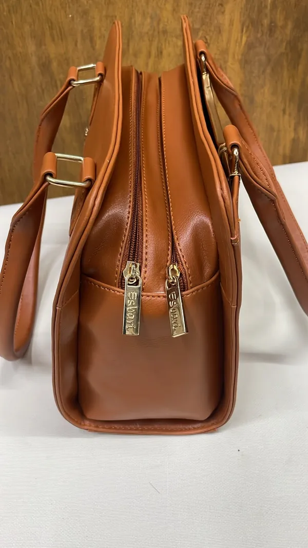 Brown_Pu_Leather_Structured_Handbag_For_Women